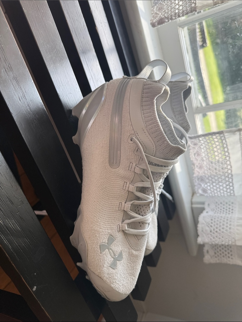 Under Armour Men’s  White Sock-Style Athletic Cleats